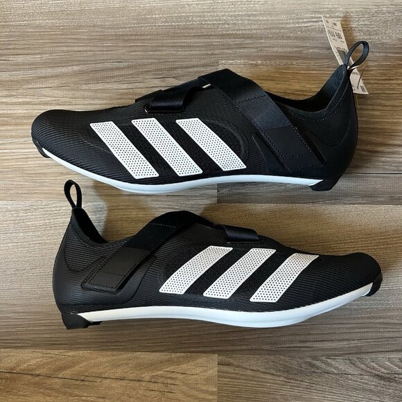 Adidas The Indoor Cycling Shoes Size Men’s 10.5 - Womens 11.5 Black White GX6544 - Picture 2 of 16